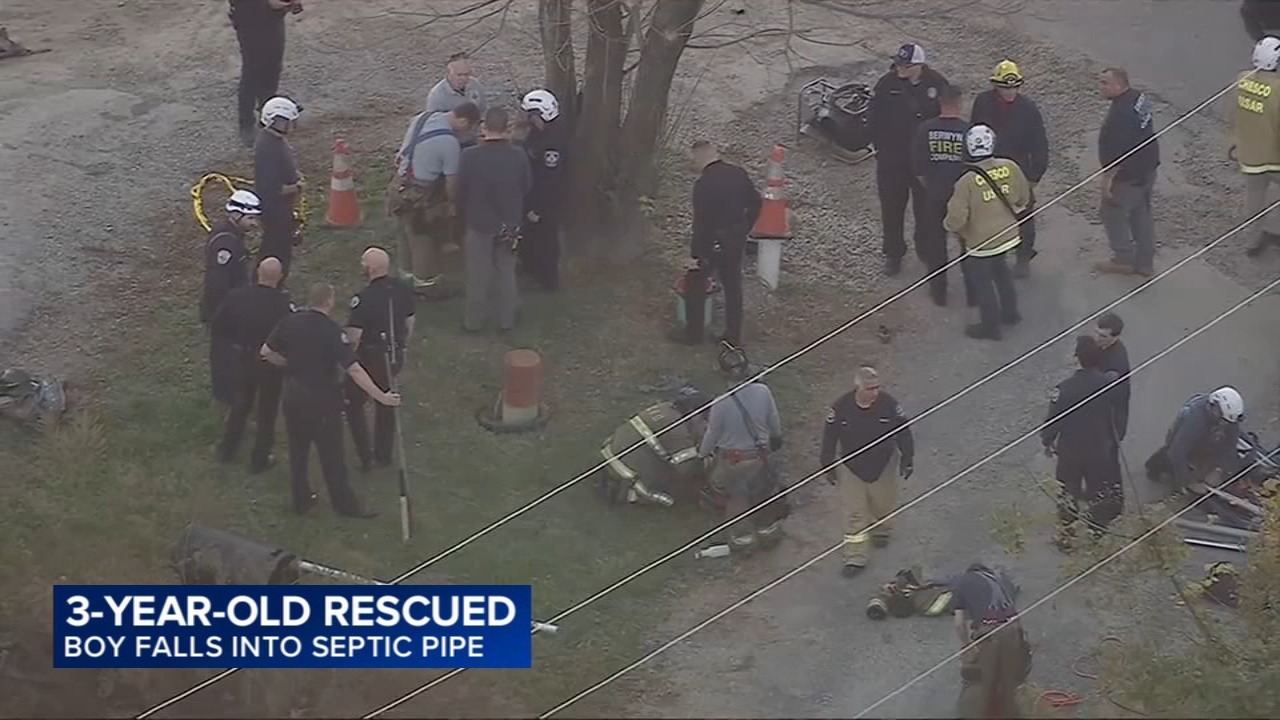 Young boy rescued after falling into septic pipe in West Goshen Township, Pennsylvania 

       — Port Washington Business news